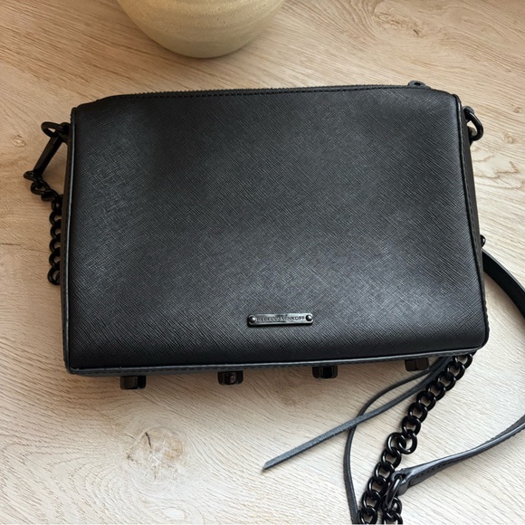 Rebecca Minkoff black crossbody with black hardware - Picture 1 of 6